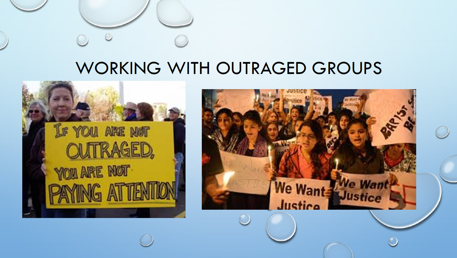 Working With Outraged Groups Title Slide